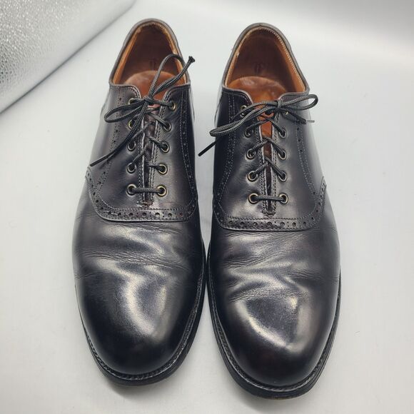 Alden 996 Oxford Mens Shoes Black Leather  brogue lace-up Made USA sz 9.5 B main image 14